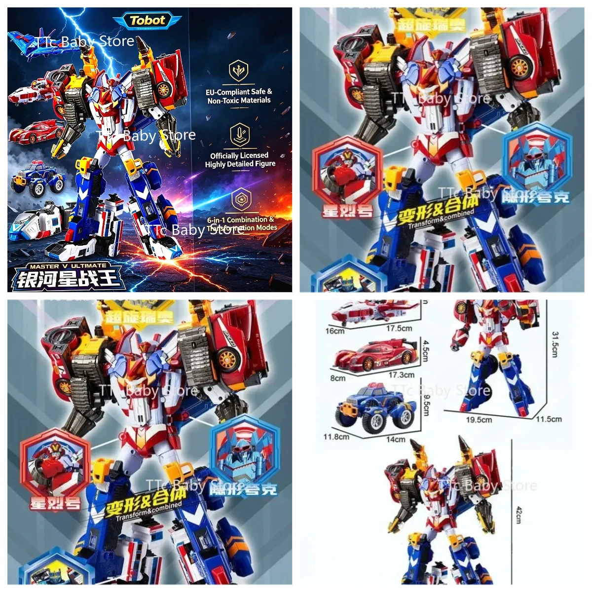 tobot-galaxy-detectives-master-v-6-en-1-robot-combine-voiture-avion-figurine-d'action-abs-39cm-modele-transformable-cadeau