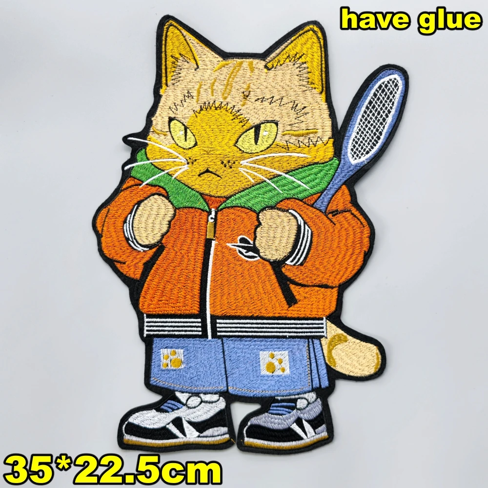 Embroidery Fashion Cat Badges,girl Patch,charactor Cartoon Appliques Cats Patches for Clothes DIY Accessory WF2212161