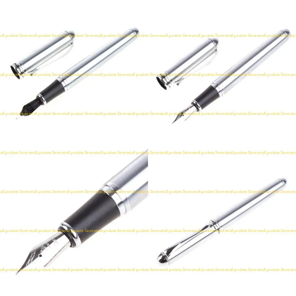 

R1WD Hot Sold New Jinhao X750 Silver Stainless Steel 18KGP Nib Fountain Pen