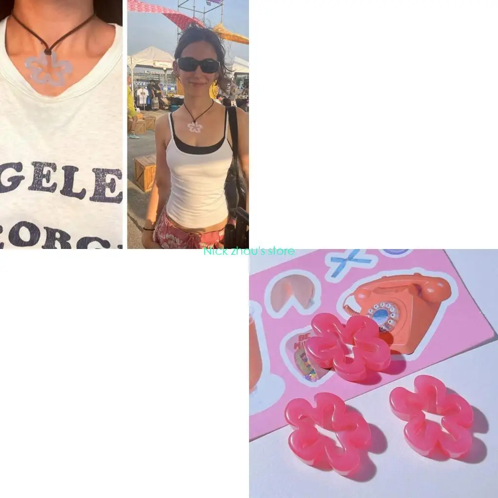 

E15E полый цветок кулон подвески для изготовления ювелирных изделий ожерелье серьги DIY ювелирные аксессуары браслет цветок