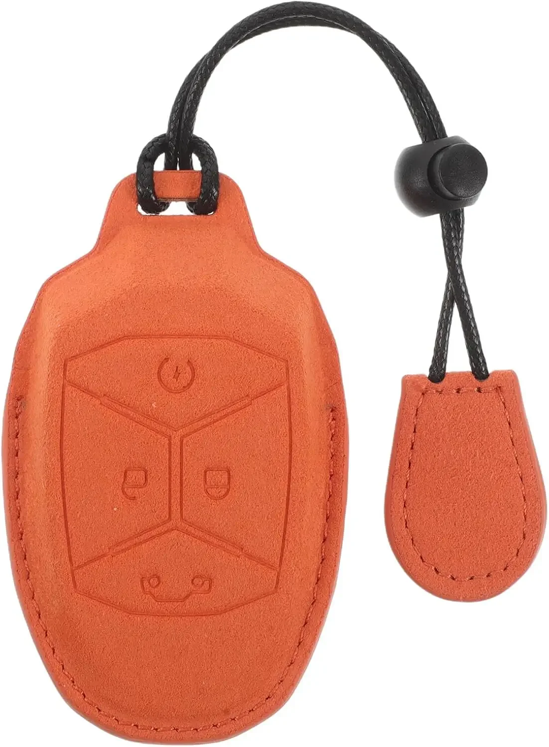 Чехол для автомобильного ключа POPETPOP, мягкий защитный чехол из искусственной кожи, устойчивый к царапинам чехол для брелока, органайзер с чехлом для ключей, стильный держатель