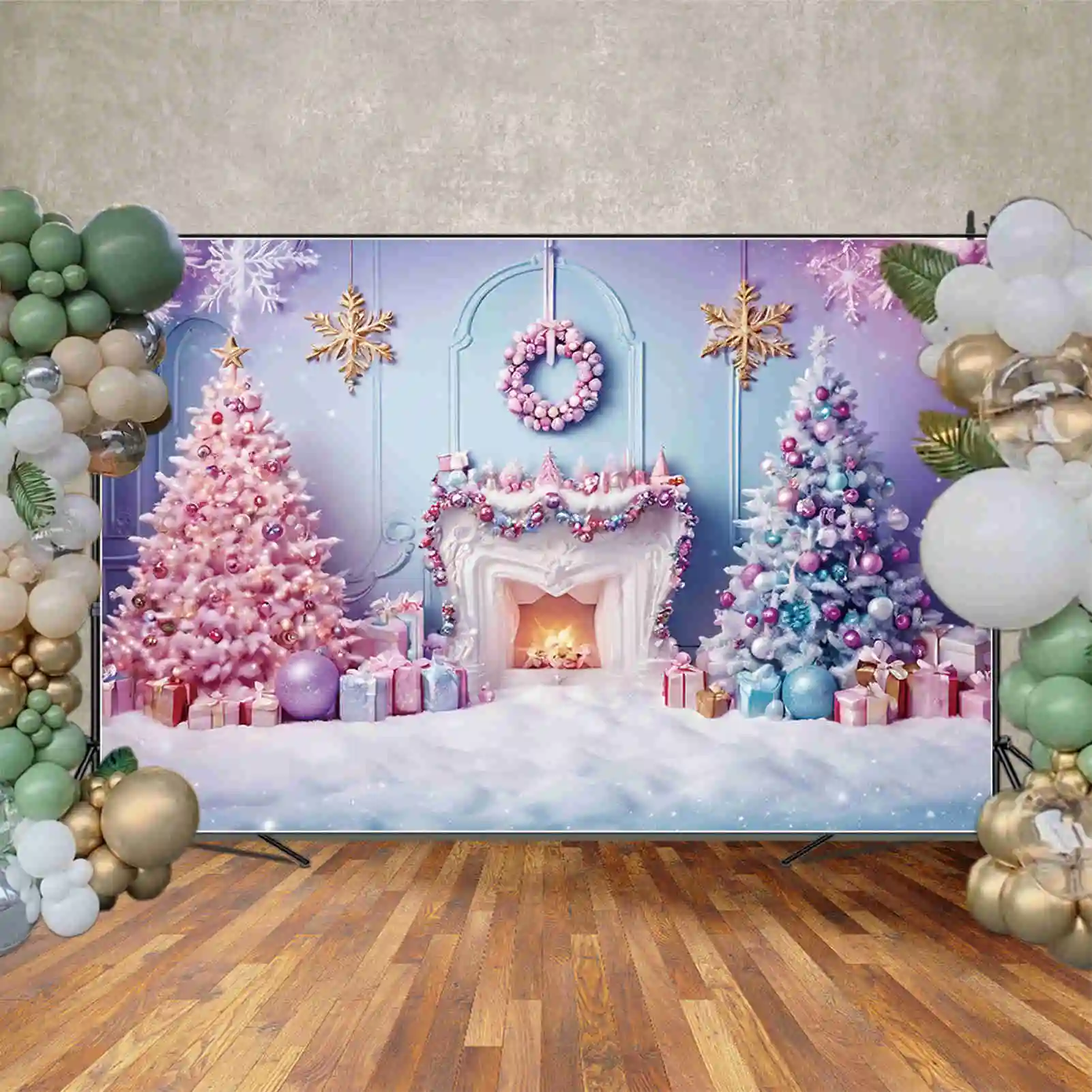 MOON.QG Рождественская профессиональная Рождественская елка фон снежинка гостиная Дети Замороженные фоны фотография фото реквизит