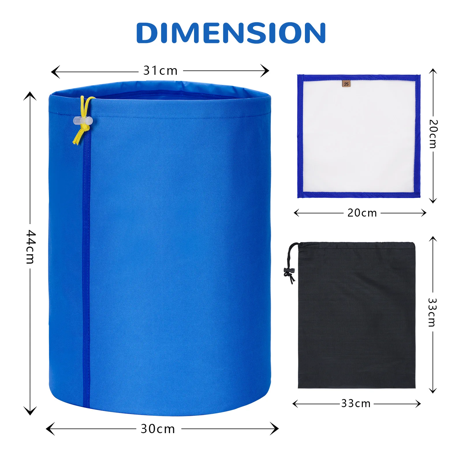 5 Gallon Filter Bag Bubble Bag Extraction Planting Growing Bags Garden Grow Bag Hash Herbal Bags Ice Essence Extractor Kit