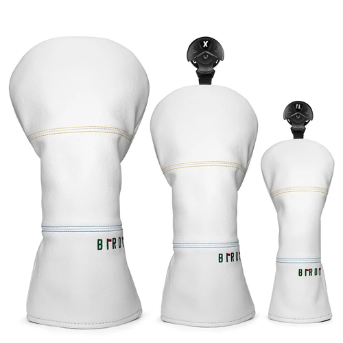 Imagen 2 del producto Cubierta de cabeza de conductor de Golf Birdie, diseño de moda Simple, bordado de madera Fairway, híbrido con etiquetas de número Bla