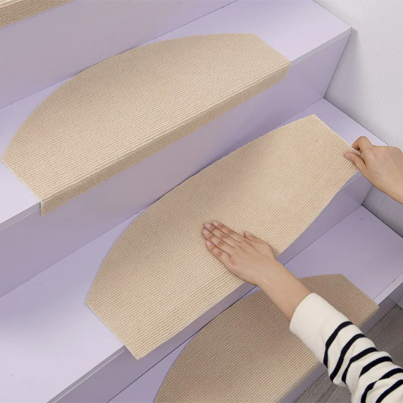 10pcs Non-Slip Carpet Stair Treads Non-Skid Safety Rug Slip-Resistant Indoor Runner for Your Family Elders and Pets  Stair Tread