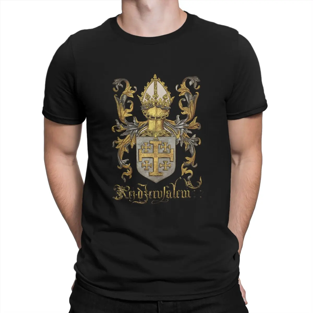 Coat Of Arms - Livro Do Armeiro-Mor Hip Hop TShirt Kingdom Of Jerusalem Leisure T Shirt Hot Sale T-shirt For Adult