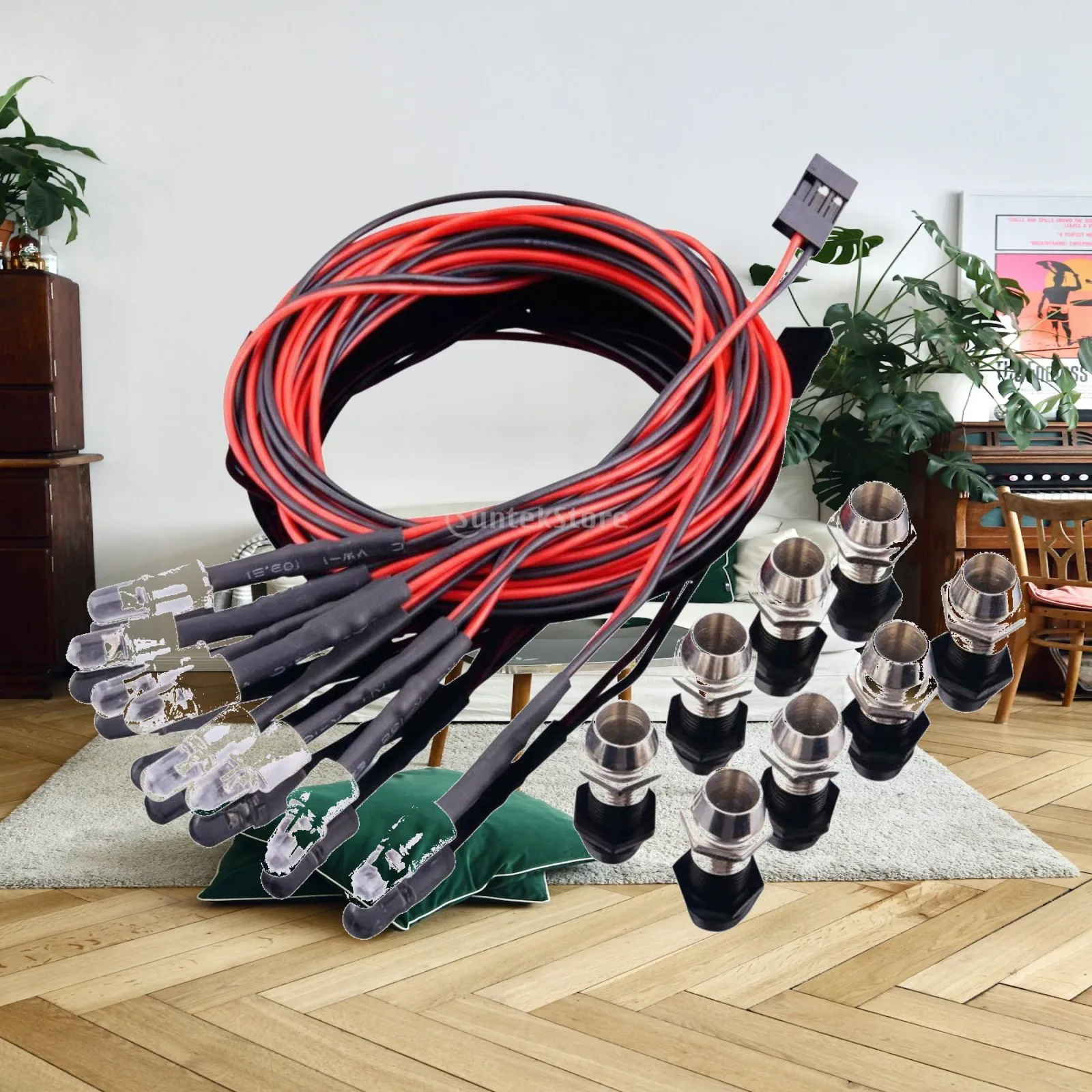 Universal RC Car Headlight and Rear Light Kit for Model Making