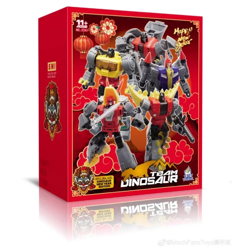 MFT Maschine Dinosaurier Truppe Dart Eisen Schlacke Heulen Transformation Spielzeug Team Dinosaurier 5 in1 Grimlock Schlamm Schlacke Swoop Snarl