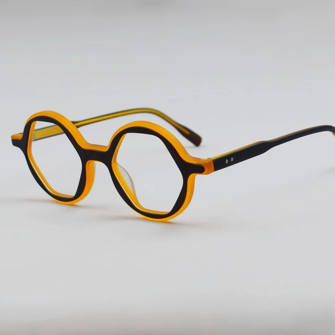 

High-End Optical Glasses Frame for Women New Fashion Color Matching Plate Frame Stylish And Elegant Eye Wear