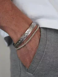 New Simple Wholesale 925 sterling silver Twist Chain Bracelet For Men Hip Hop Jewelry Women Fashion Bracelet Party Accessories