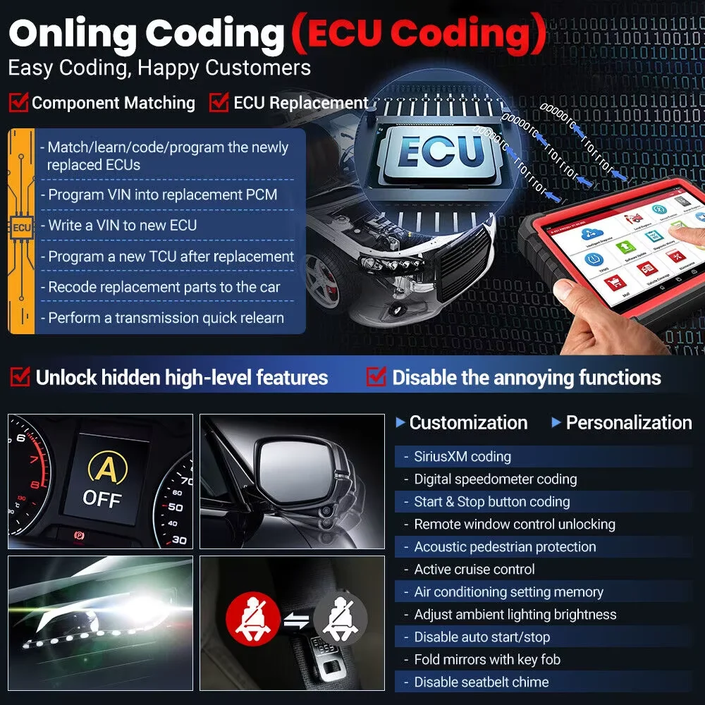 2024 Newest Elite LACH X431 PRO3S+ V5.0 Auto Obd2 Code Reader Scanner Bi-directional Control Car Truck Diagnostic Tools