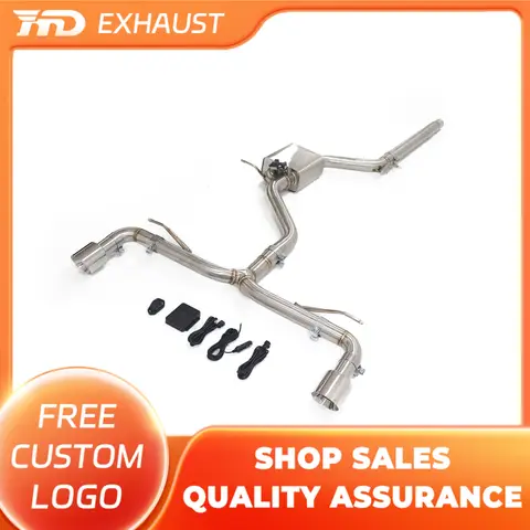 HMD Stainless Steel Exhaust System Performance Catback for Volkswagen Golf MK7 GTI with Valves Muffler