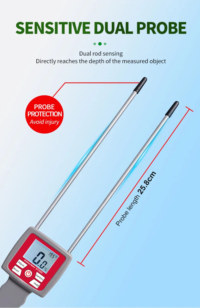 NEW  Grain Moisture Tester Corn and Rice Moisture Tester Barley Rice Humidity Tester High Precision