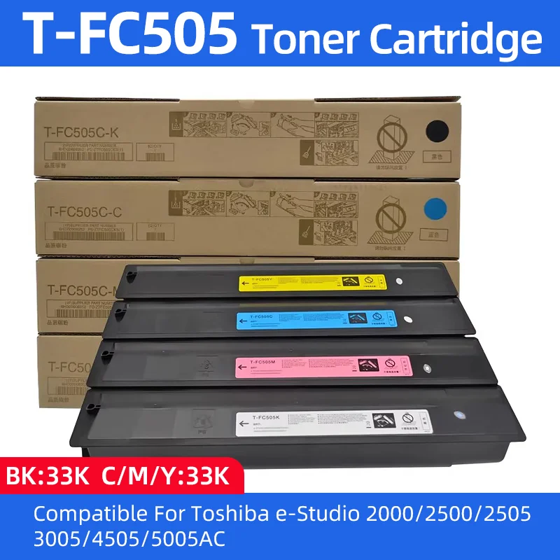 

1PCS/500g T-FC505 FC505 Toner Cartridge Compatible for Toshiba E-STUDIO 2000AC 2500AC 2505AC 3005AC 3505AC 4505AC 5005AC Printer