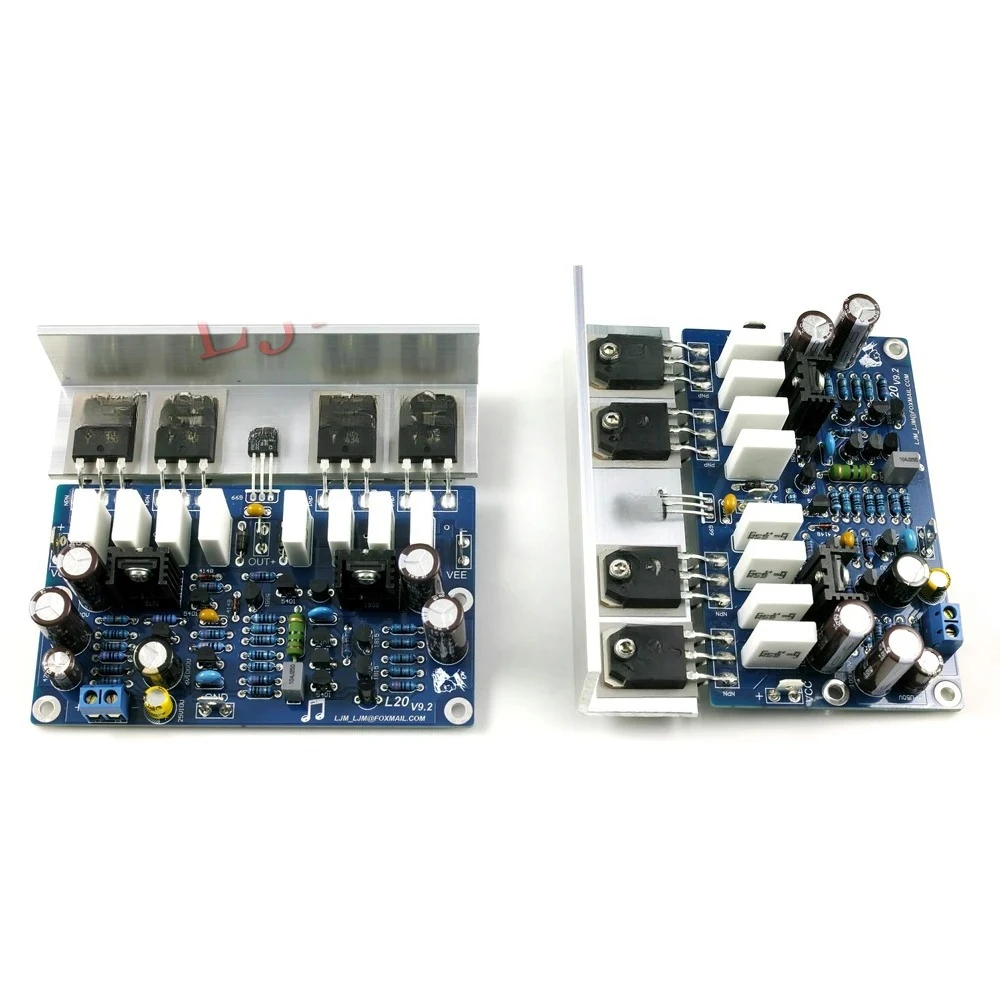 Adapted for 1 pair L20 200W 8R V9.2 Audio Stereo Power Amplifier Board With Heat Sink
