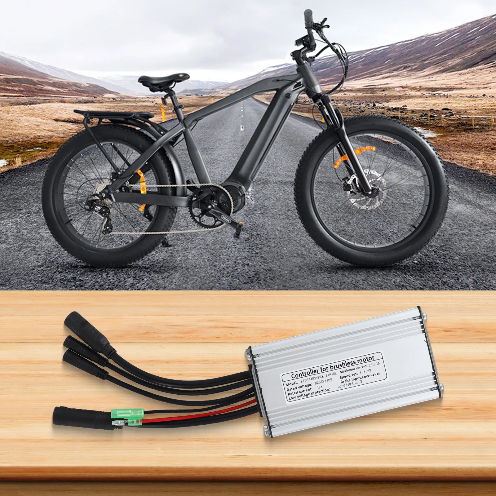 

Bicycle Components 1pcs Controller Sine Wave Waterproof 13*7*4cm 360g 36V/48V Parts 750W Aluminum+Plastic 2023 New