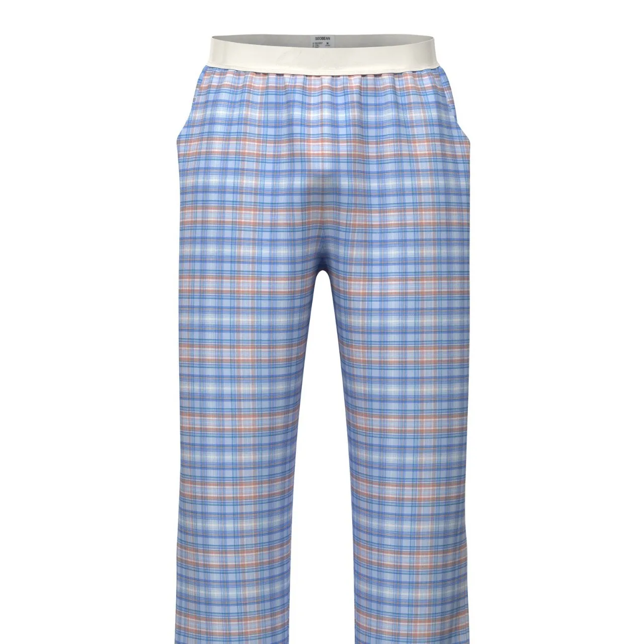 SEOBEAN Fall Collection Men's Loungewear Pants Comfortable, Casual Breathable Pant Stylish Striped and Checkered Pajama Pants