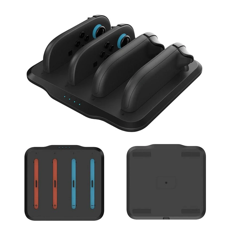 

【ABUP】For NS 2 Handle Charger Multifunctional Holder 4In1 Charging Base With Indicator Light For Switch 2 Handle