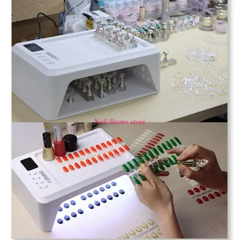 

E0BC Dryer UV LED Lamp 72W Light with 4 Timer Settings & 60 Lamp Beads