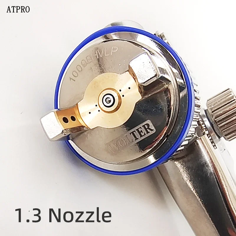 

Пистолет-распылитель WOLTER 1000-111, инструменты для покраски автомобиля, аэрозольная краска, пневматический, с высокой распылением, верхний от листового металла, серебро, 1,3 сопла