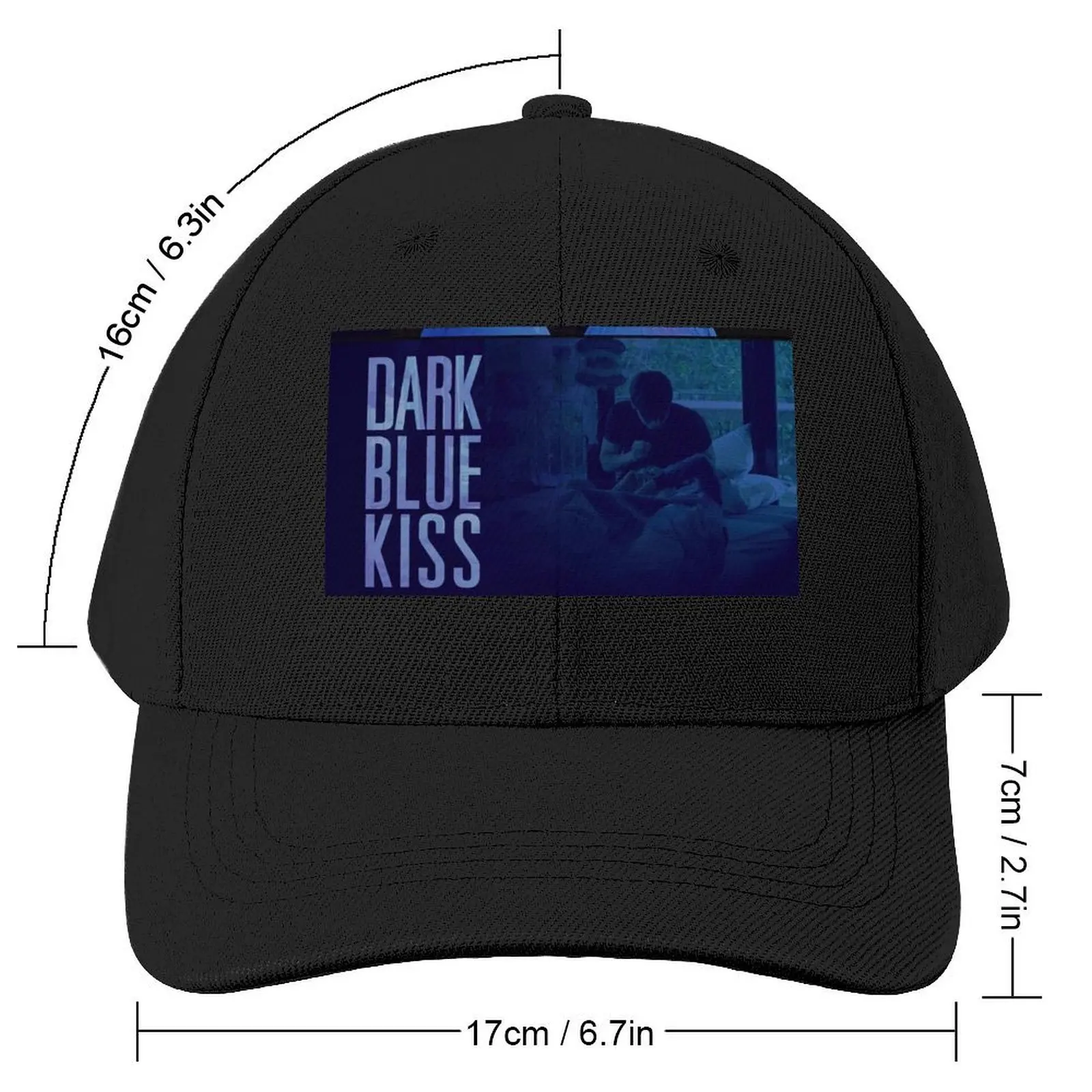 Dark Blue Kiss Baseball Cap Trucker Cap Hat Man Luxury Men Luxury Brand Women's