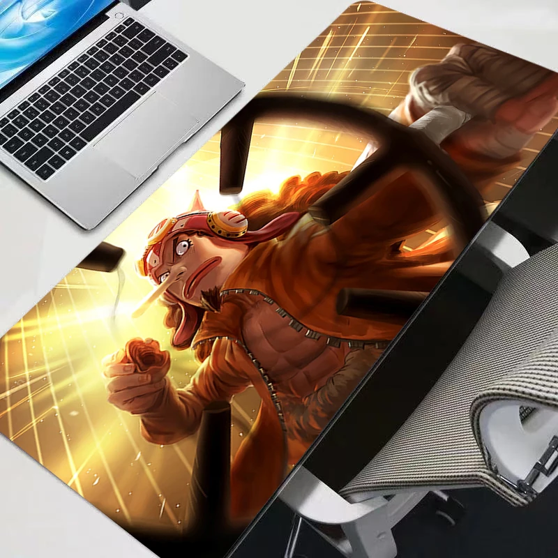 Nouveaux tapis de souris grand format One Piece Usopp pour gamer, tapis de bureau pour clavier et souris, tapis en caoutchouc, tapis de souris gaming pour ordinateur portable