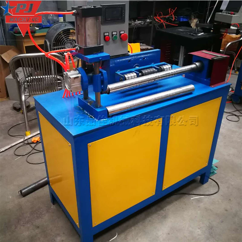 Stainless Steel Knurling Machine Steel Pipe Creasing Machine Automatic Pneumatic Creasing Machine