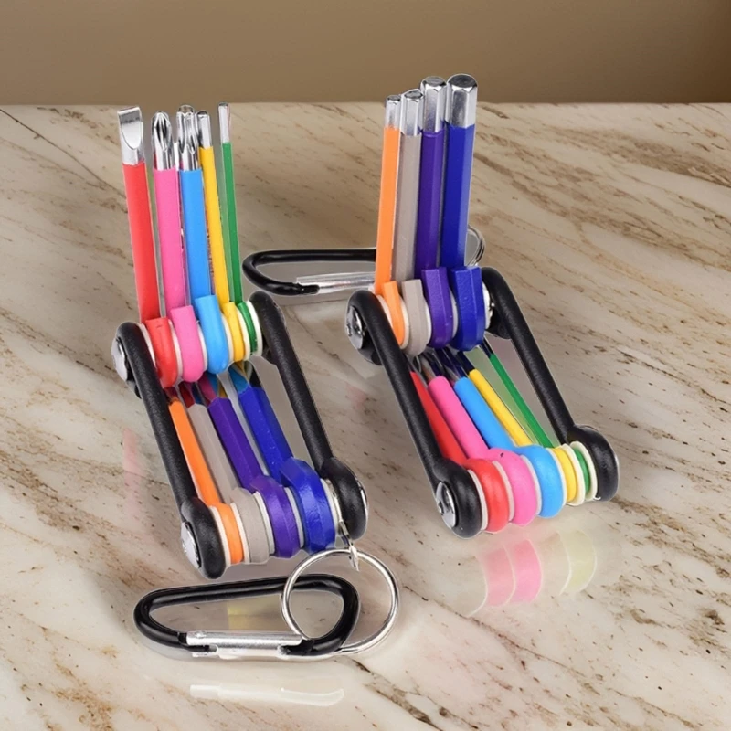 9Piece Multifunctional Screwdriver and Allen Key Wrenches Tool for Home Repairs and Engineering Dropship