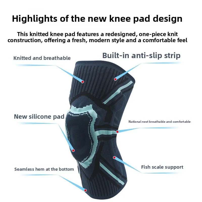Knee Joint Protective Sleeve Thin Summer Style for Women for Basketball Running and Cycling Sports