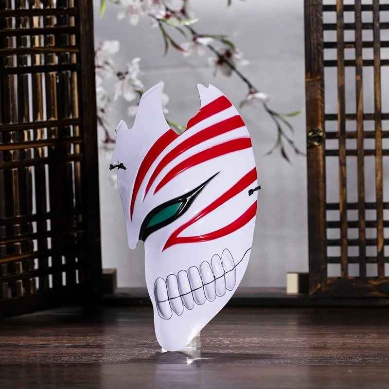 Half Face Death Ichigo Kurosaki Mask Japans Grim Reaper Mask Anime Masquerade Cosplay Halloween Masks Kurosaki Ichigo Cos Masque