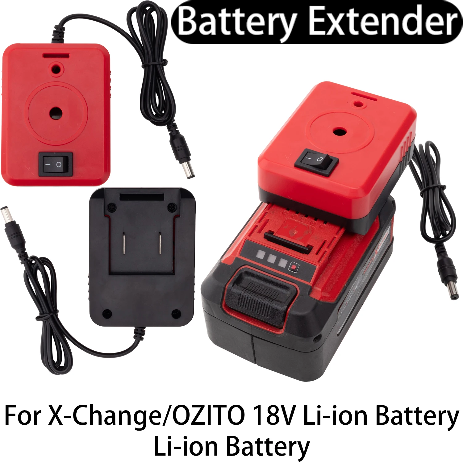 

Battery Extender Adapter For X-Change/OZITO 18V Li-ion Battery Convert Use Starlink Mini Tool Extender Adapter