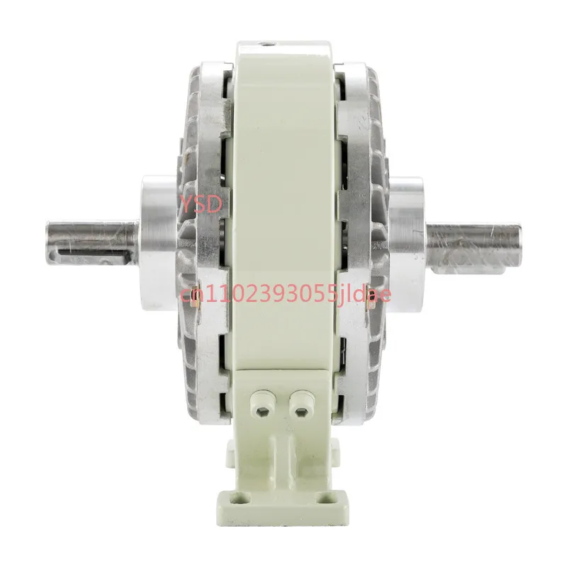 DC 24V Electromagnetic Powder Brake Shaft Style Magnetic Powder Clutch with Base Industrial Tension Control