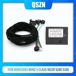 QSZN DVD Power cable Canbus Box Decoder OD-BENZ-01 For Mercedes Benz S Class W220 S280 Harness Wiring Cables Car Radio Android