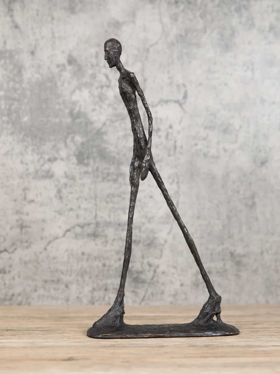 MGT Giacometti Bronze Sculpture Abstract Home Decoration Accessories Walking Statue Home Decoration  Modern Simple Walker