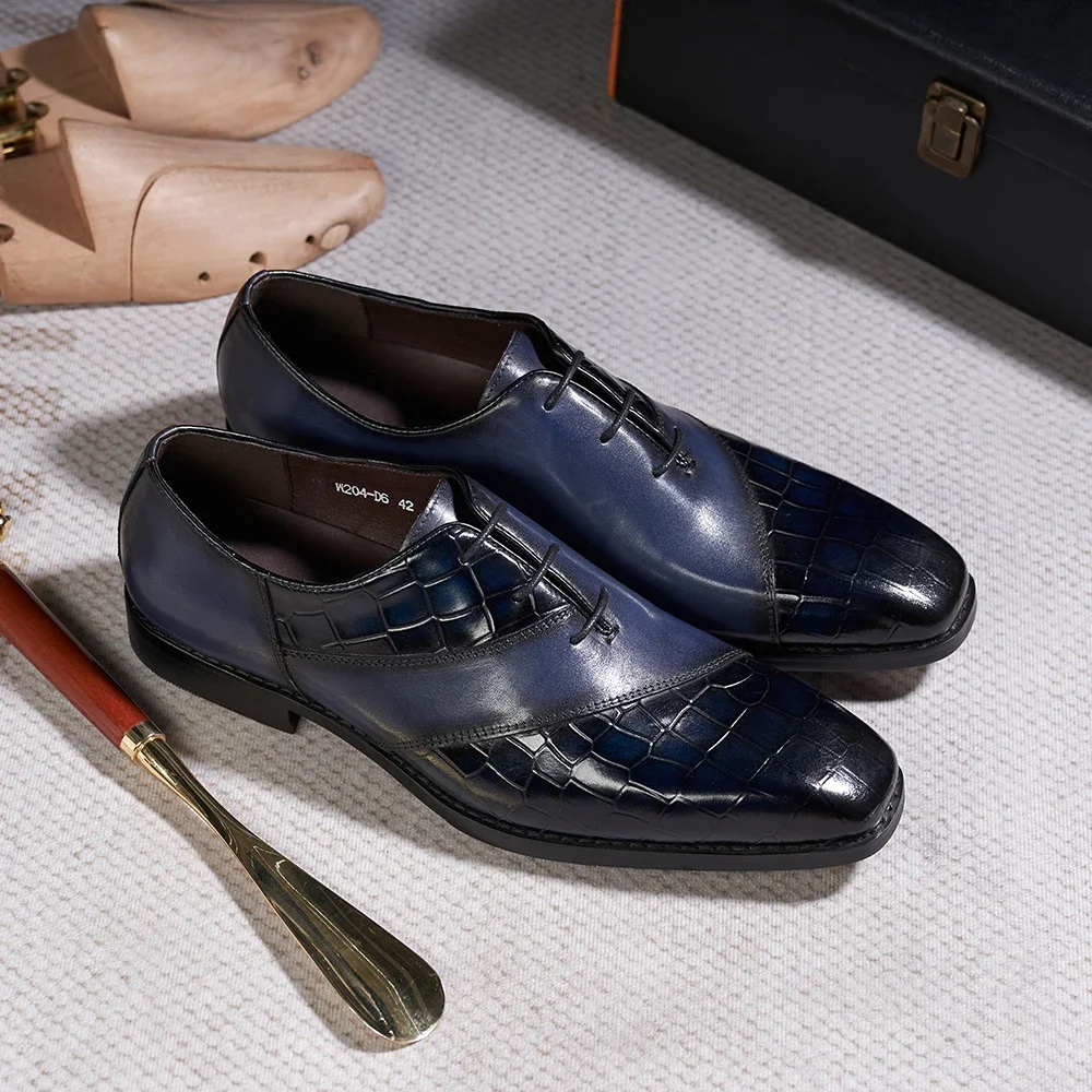 Luxury Men's Oxford… - image