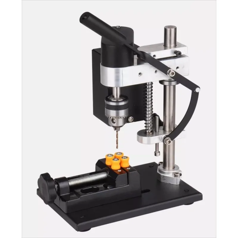 

Miniature Desktop Drill Press Small DC Variable Speed Benchtop Household Precision Table Portable Benchtop for Drilling