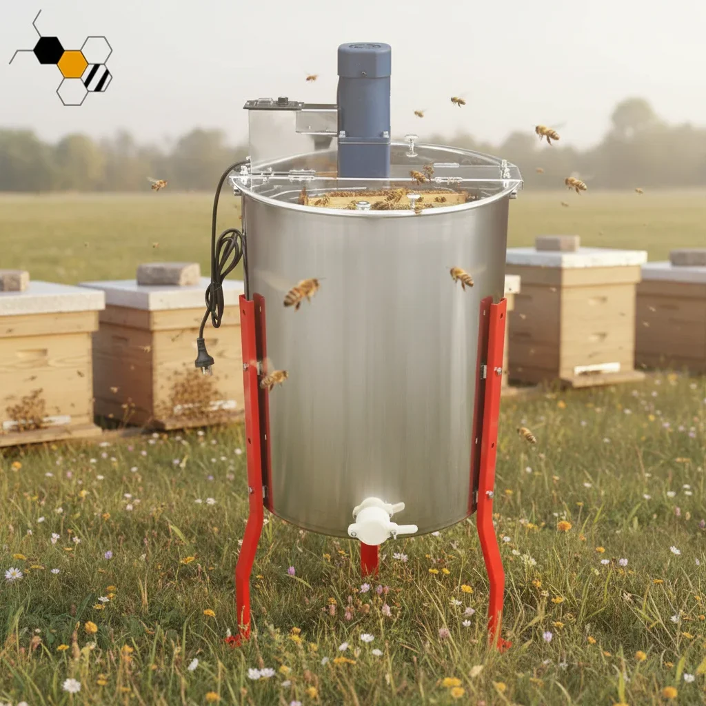 Multi-sweet 4 Frames Electric Motor Honey Extractor 304 Stainless Steel for Honey Centrifuge