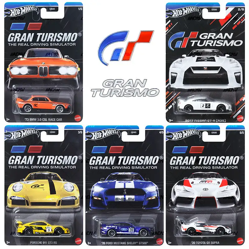 Hot Wheels Cars GRAN TURISMO THE REAL DRIVING SIMULATOR NISSAN BMW 1/64 Metal Die-cast Model Collection Toy Vehicles GDG83