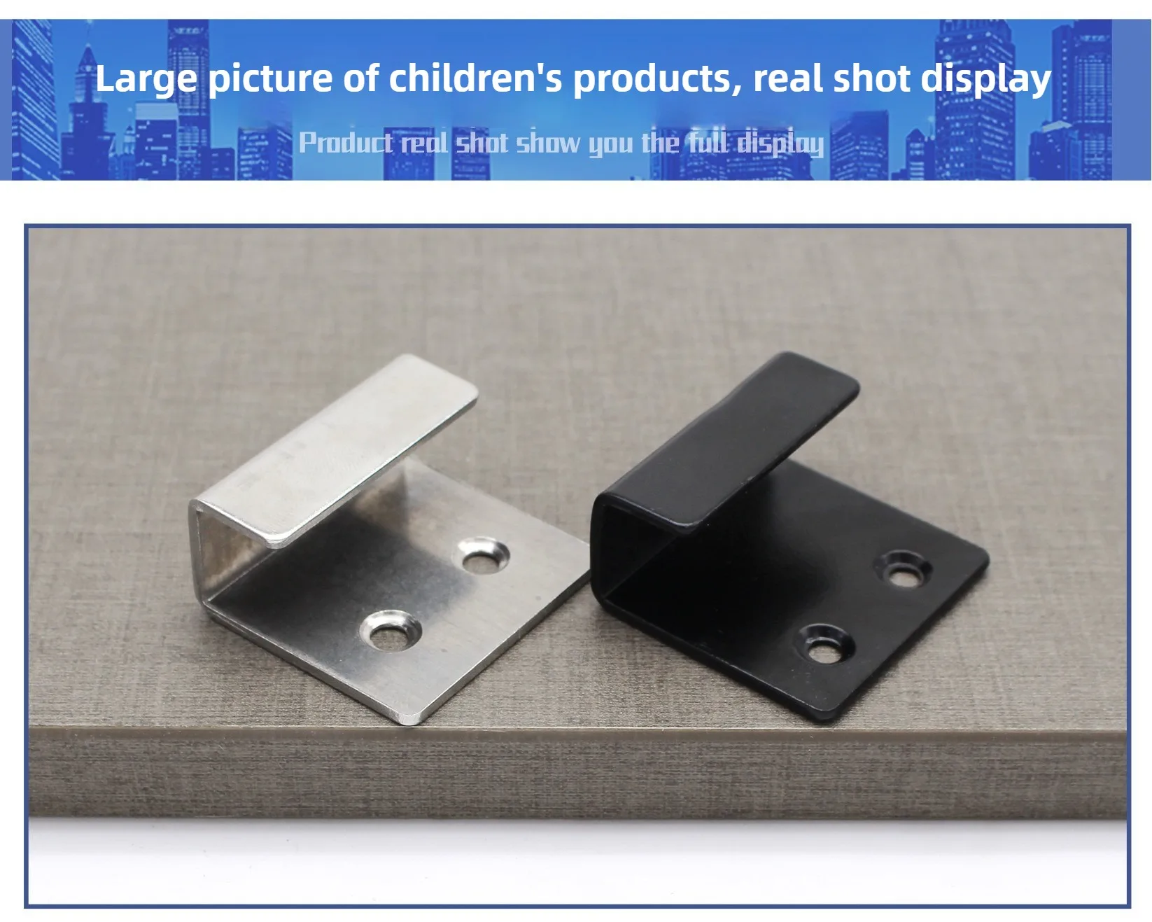 U-förmige Eckhalterung aus Edelstahl, Aufhängehaken, Türhalterung, Keramikfliesen-Displayhalter, Schnalle, Möbelverbindungselement, Hardware – Detail 9