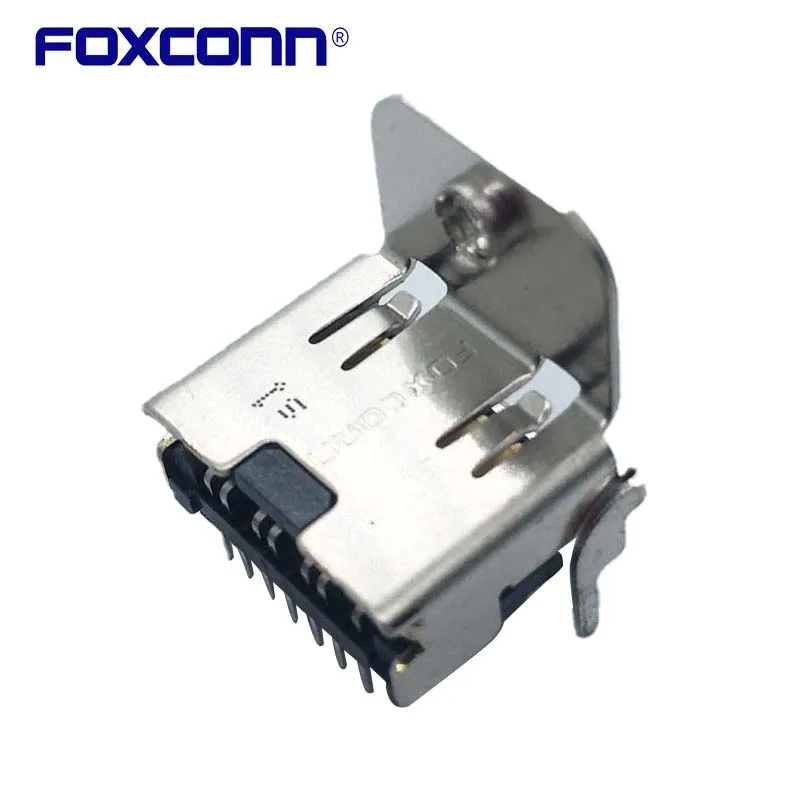 Foxconn QJ11191-WEB3-4F Matrixes HDMI con orecchie Shrapnel 19PIN Pin inserimento DIP