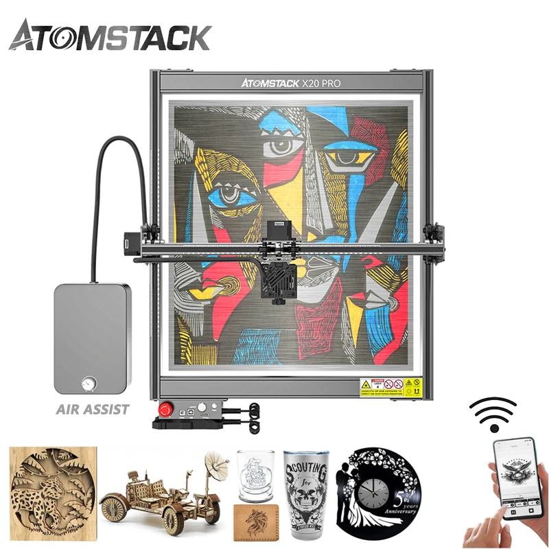 

Atomstack S20 X20 Pro 130W Laser Engraving Machine 20W Output Power Wood Laser Cutting Machine Metal Engraving Cnc Router