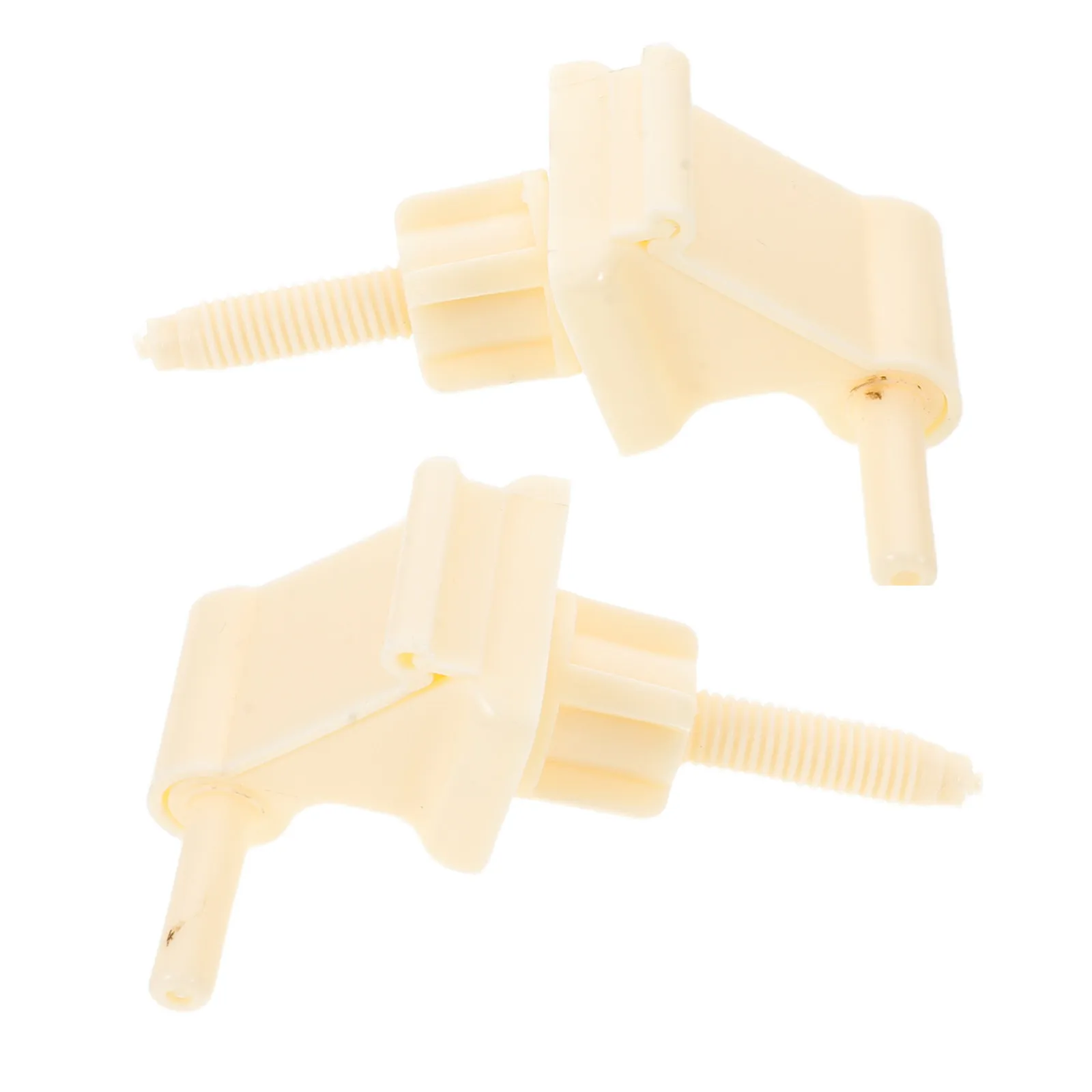 2 set Universal Toilet Seat Hinges Replacement Kit Bolts Nuts Brackets Durable Plastic Hardware Easy Diy Bathroom Repair Toilet