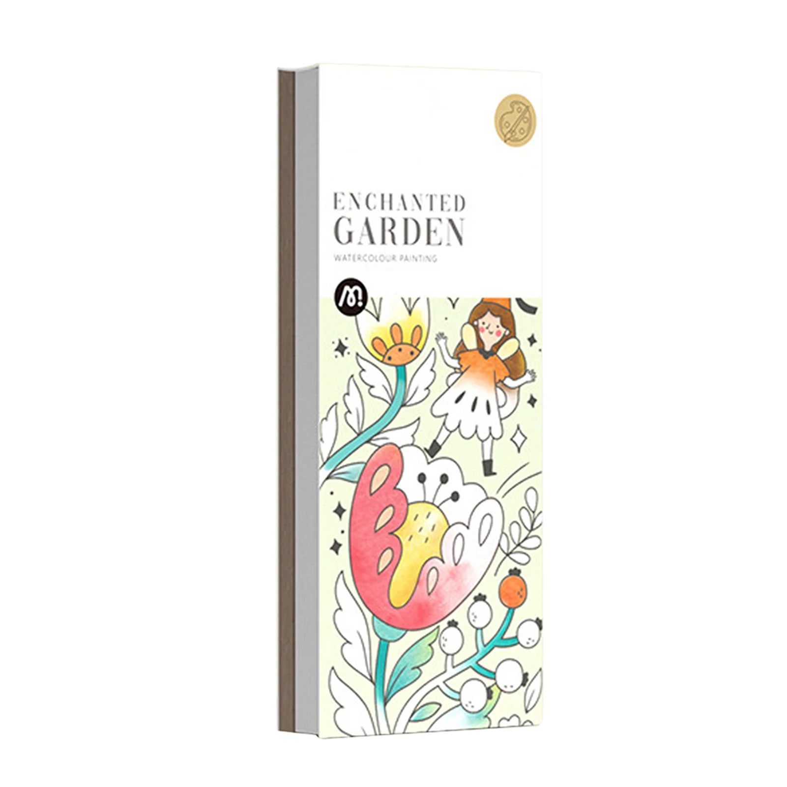 20pcs Watercolor Painting Coloring Paper Fine Grain Watercolor Paper Set With Brush Perfect Gift