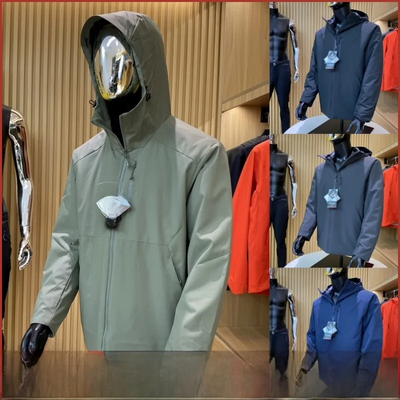 

Высококачественная уличная мужская хлопковая футболка с капюшоном Jaet, легкая, теплая, подходит для молодежи, модная длинная свевая застежка-молния