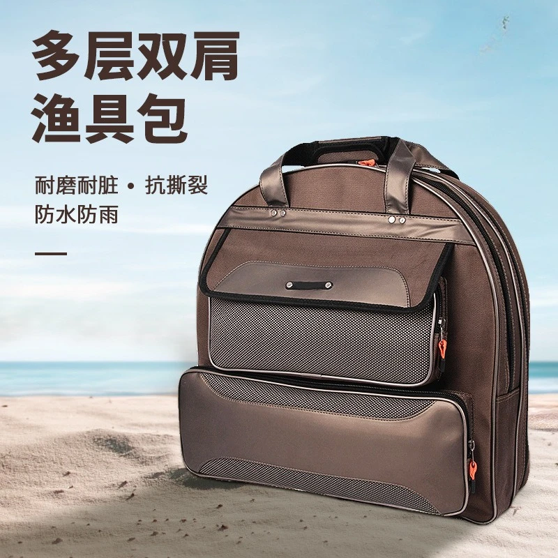 防水釣り用バックパック-2-3-層の厚みのあるハードシェルタックルバッグ、釣り人向け