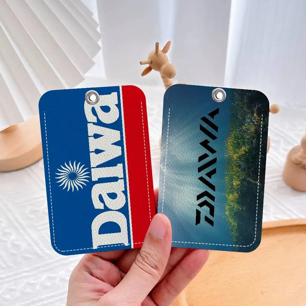 

D-Daiwa F-Fishing LOGO 1pc INS Creative Cartoon Student Campus Card Holder For Meal Card, Bus Card, Work Card, Etc