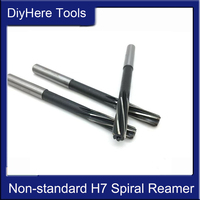 Non-standard H7 Straight Shank Spiral Machine Reamer HSS 5.5-5.9mm Cutting for Metal Steel Aluminum Hole Expansion Drill Tool