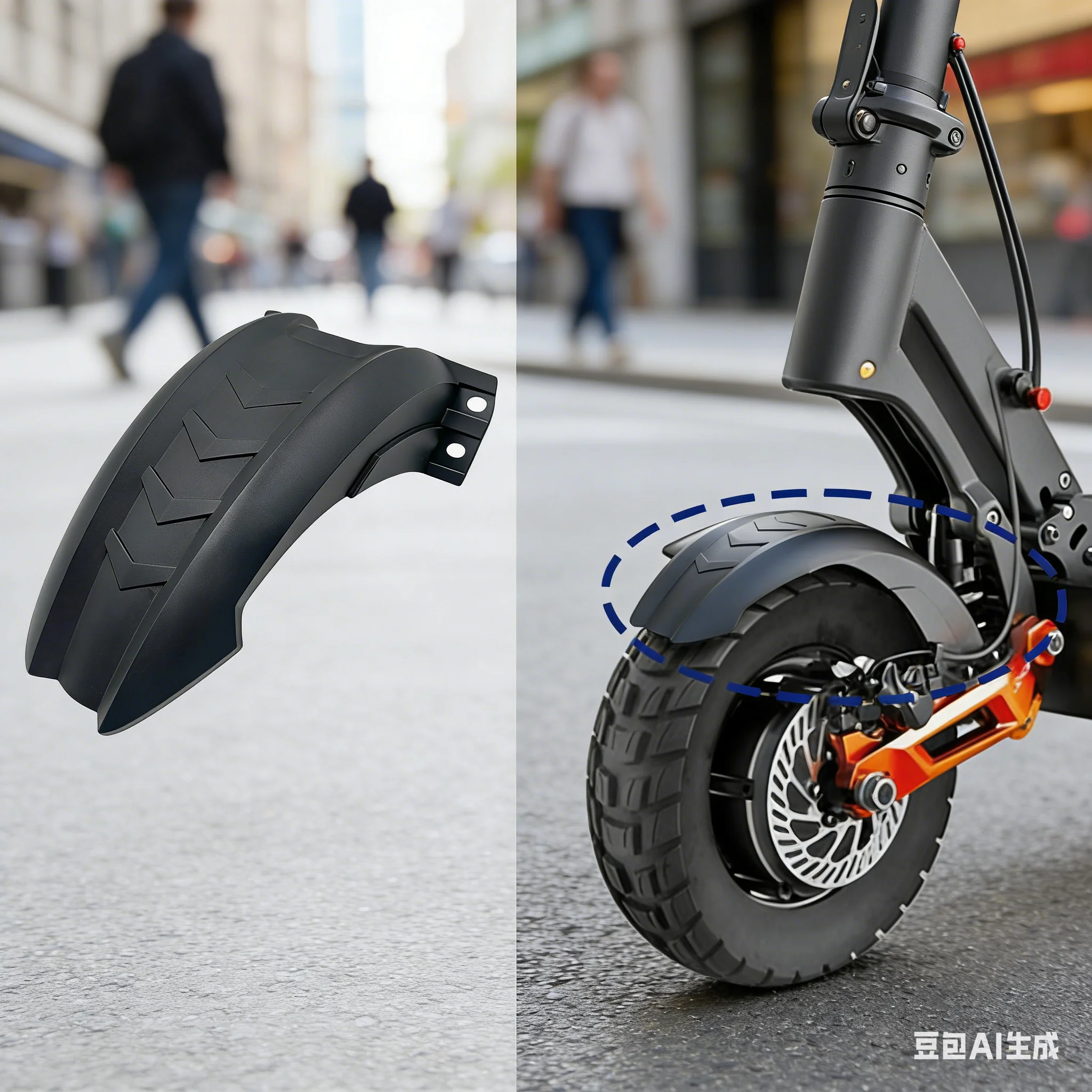 

1 шт., брызговик для электрического скутера, ABS, передняя/задняя перегородка для воды для Joyor T6/T10, сменные аксессуары для крыльев электрического скутера