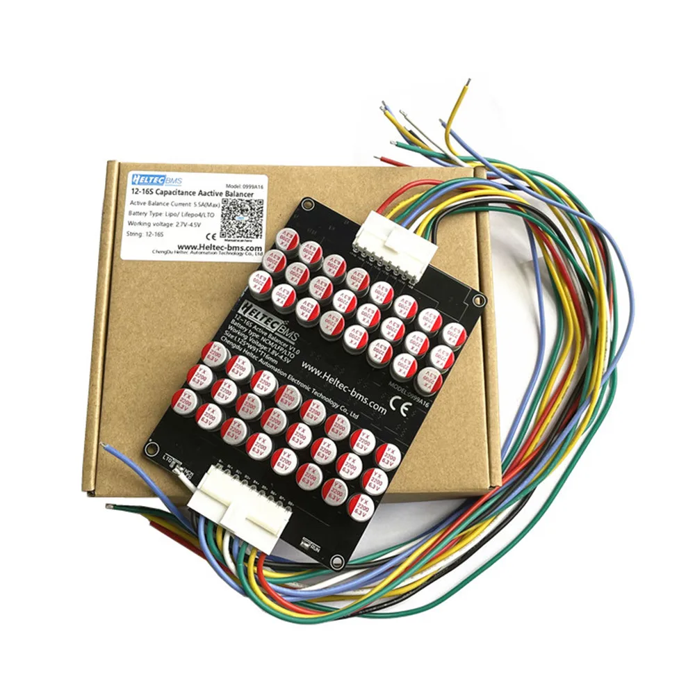 For Battery equalizer 48V 12S -16S 5A 5.5A Lifepo4 Lithium Lipo LTO Battery Energy active balancer equalizer capacitive balancer