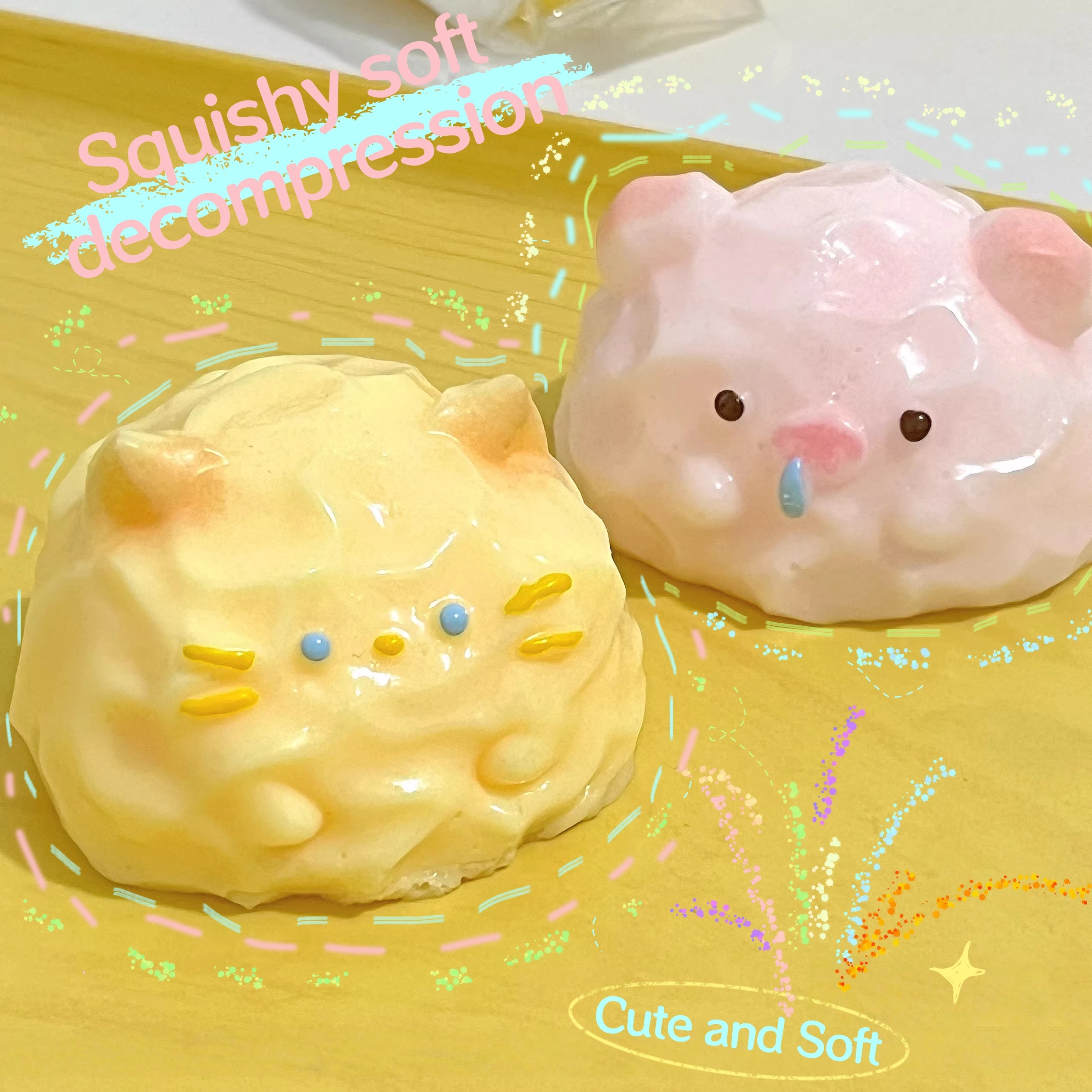 Squishy Sticky Animals TPR Soft Squeeze Stress Relief Fidget Toys Stress Ball Antistress Sensory Toy For Kids Adult Perfect Gift
